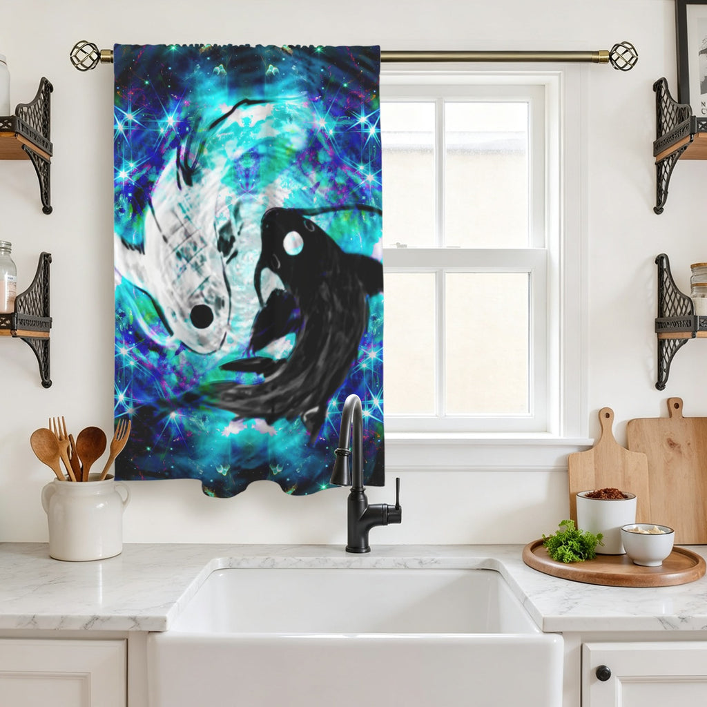 Katerina's Now & Forever Koi Desires Window Curtain 27.6" x 39.4" ( 1 Piece ) | Ships from USA