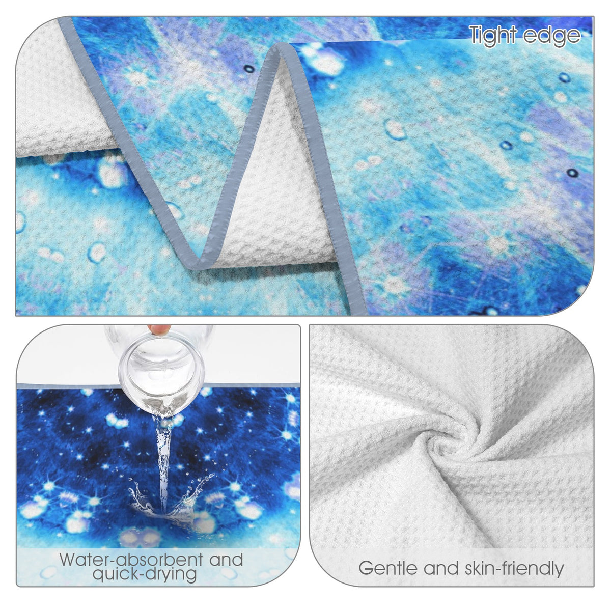 Katerina's Noel Nouvelette Desires Waffle Weave Bath Towel 29" x 58" | Ships from USA