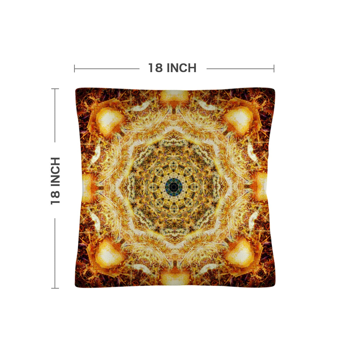 Katerina's Jupiter Desires Linen Throw Pillow 18" x 18" ( 1 Piece ) | Ships from USA