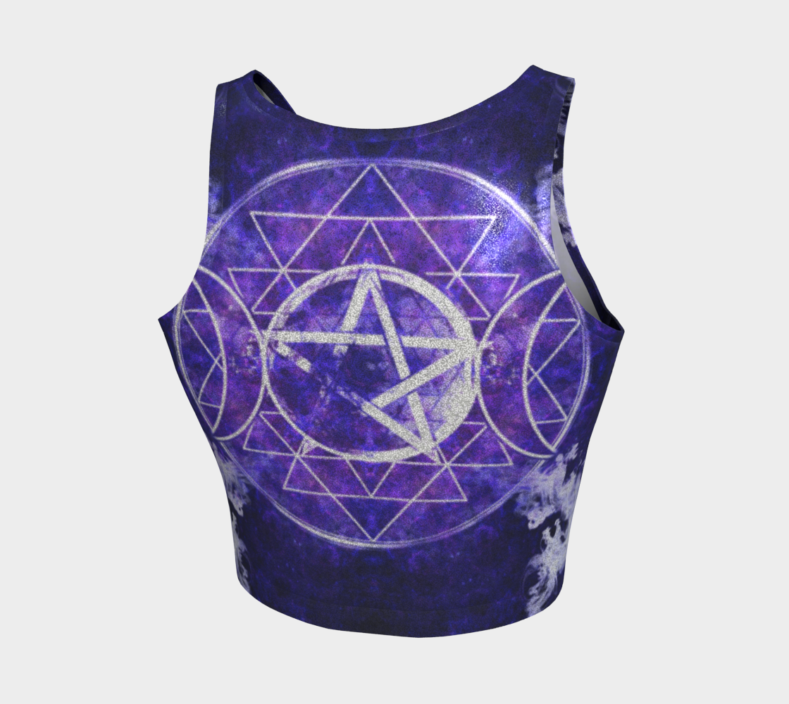 Katerina's Dragon's Eye Triple Goddess Meditations Crop Top