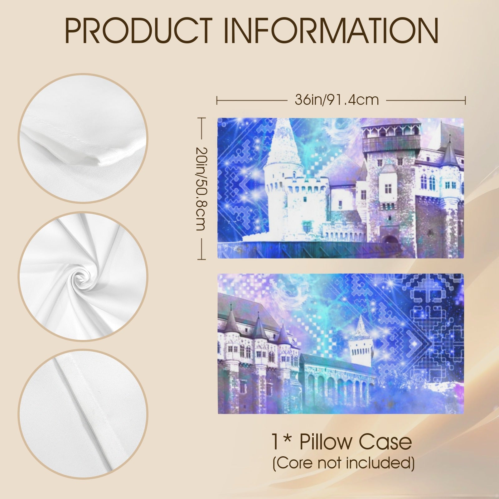Amen Jin's Katerina's Eros & Psyche Dracularian Meditations Pillow Case 36" x 20"  | Ships from USA