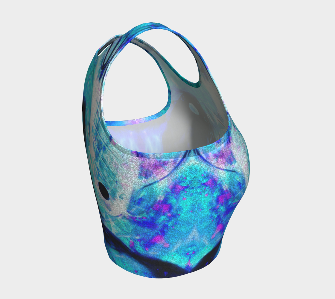 Amen Jin's Memories of Yesterday Koi Meditations Athletic Crop Top