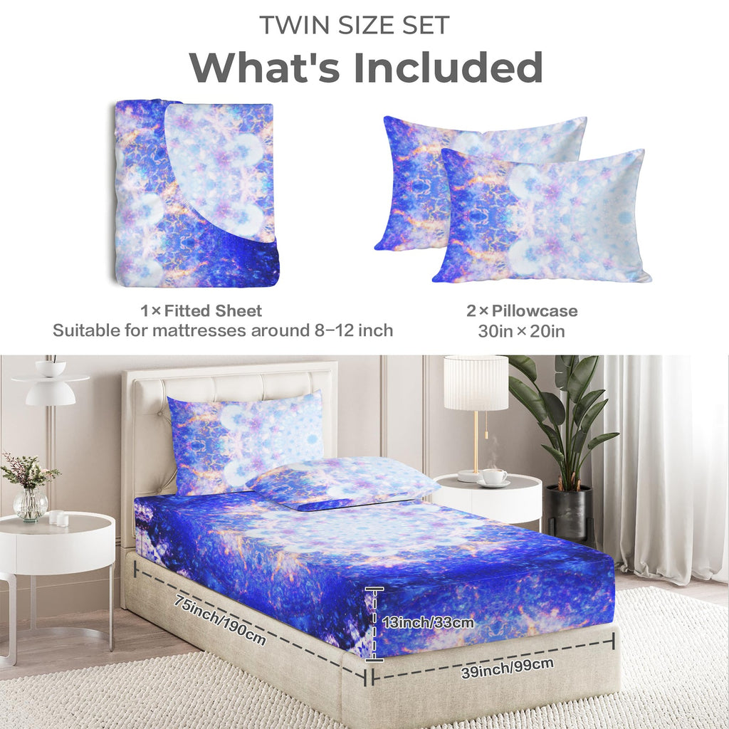 Amen Jin's Katerina's Afterall Desires Twin Bedding Set (Fitted Sheet + Pillowcases) | Ships from USA