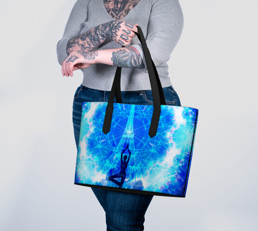 Amen Jin's Blue Sun Desires Parisian Meditations Vegan Leather Tote