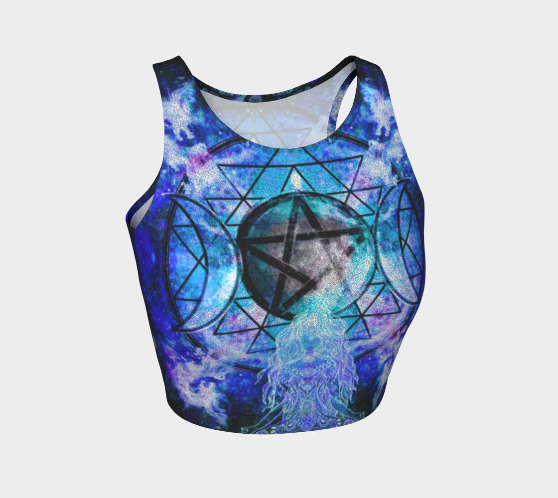 Amen Jin's Memories of Yesterday Magickal Awakening Meditations Athletic Crop Top
