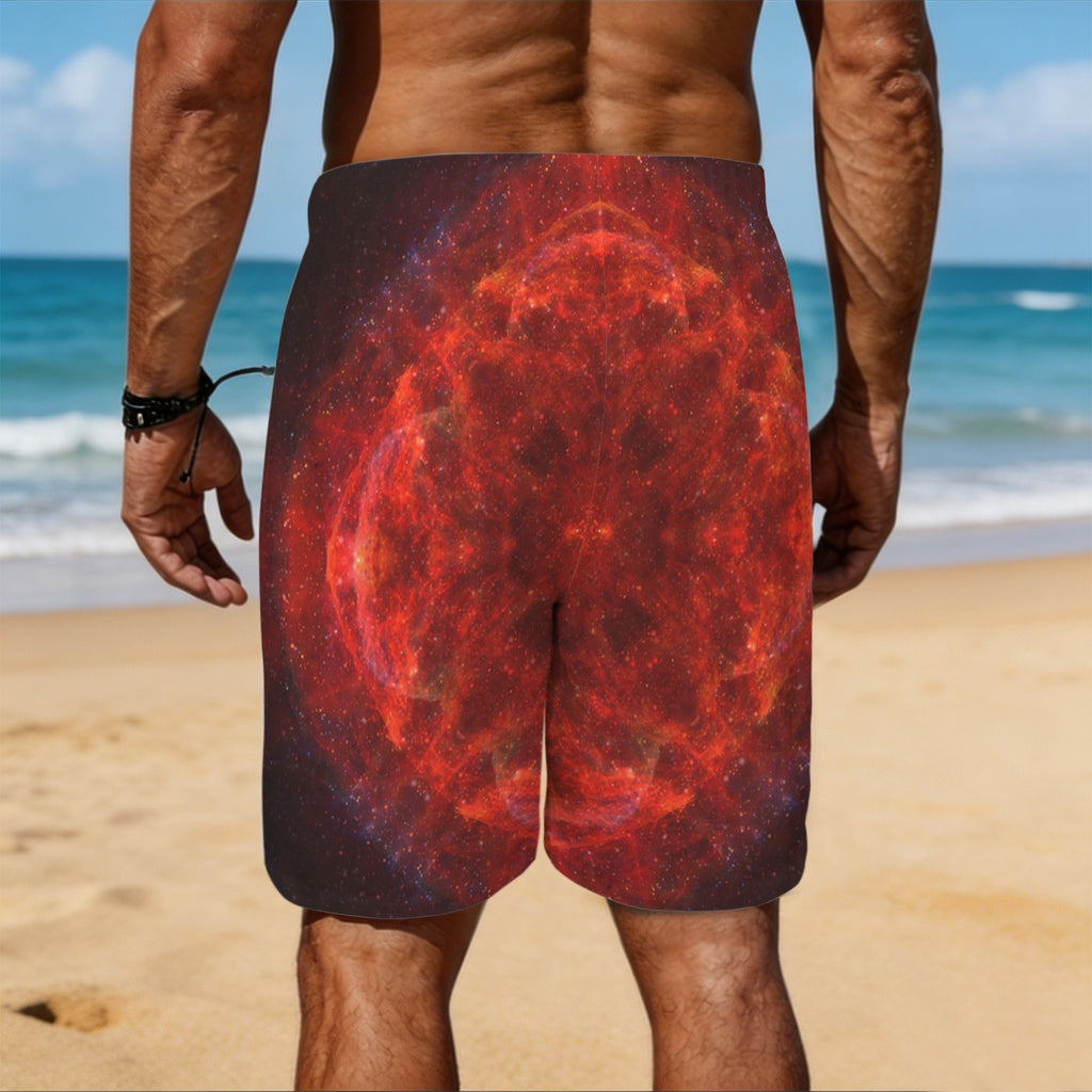 Katerina's Love & Hatred Desires Men's All Over Print Beach Shorts (Sets 26) | Ships from USA