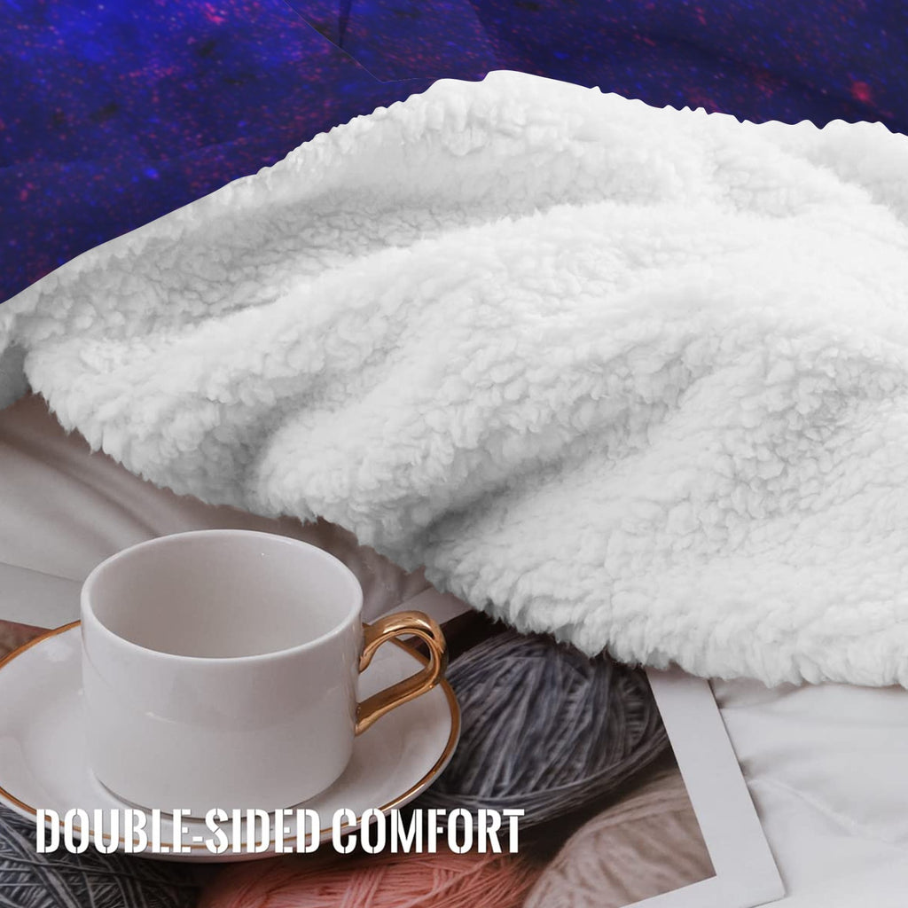 Katerina's Independence Desires Sherpa Fleece Blanket 60" x 80" | Ships from USA