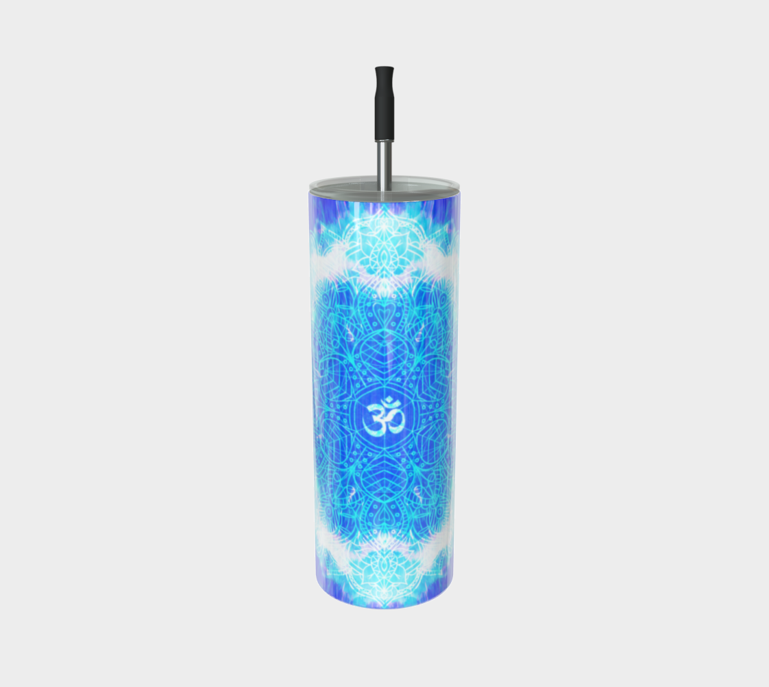 Amen Jin's Blue Sun Om Meditations Stainless Steel Tumbler