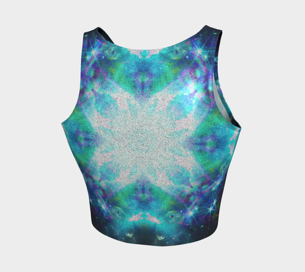 Katerina's Now and Forever Desires Glitter Athletic Crop Top