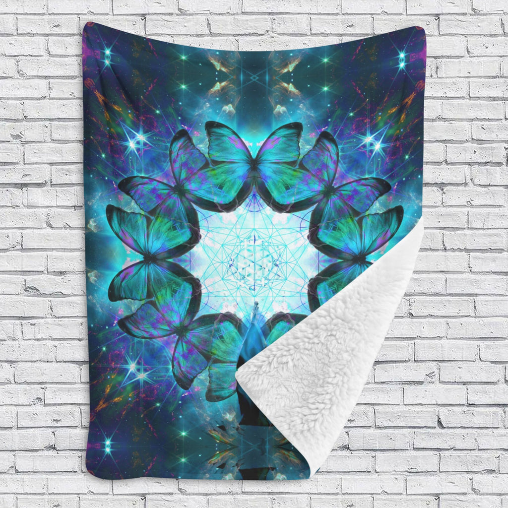Katerina's Now & Forever Metamorphosis Meditations Sherpa Fleece Blanket 60" x 80" | Ships from USA