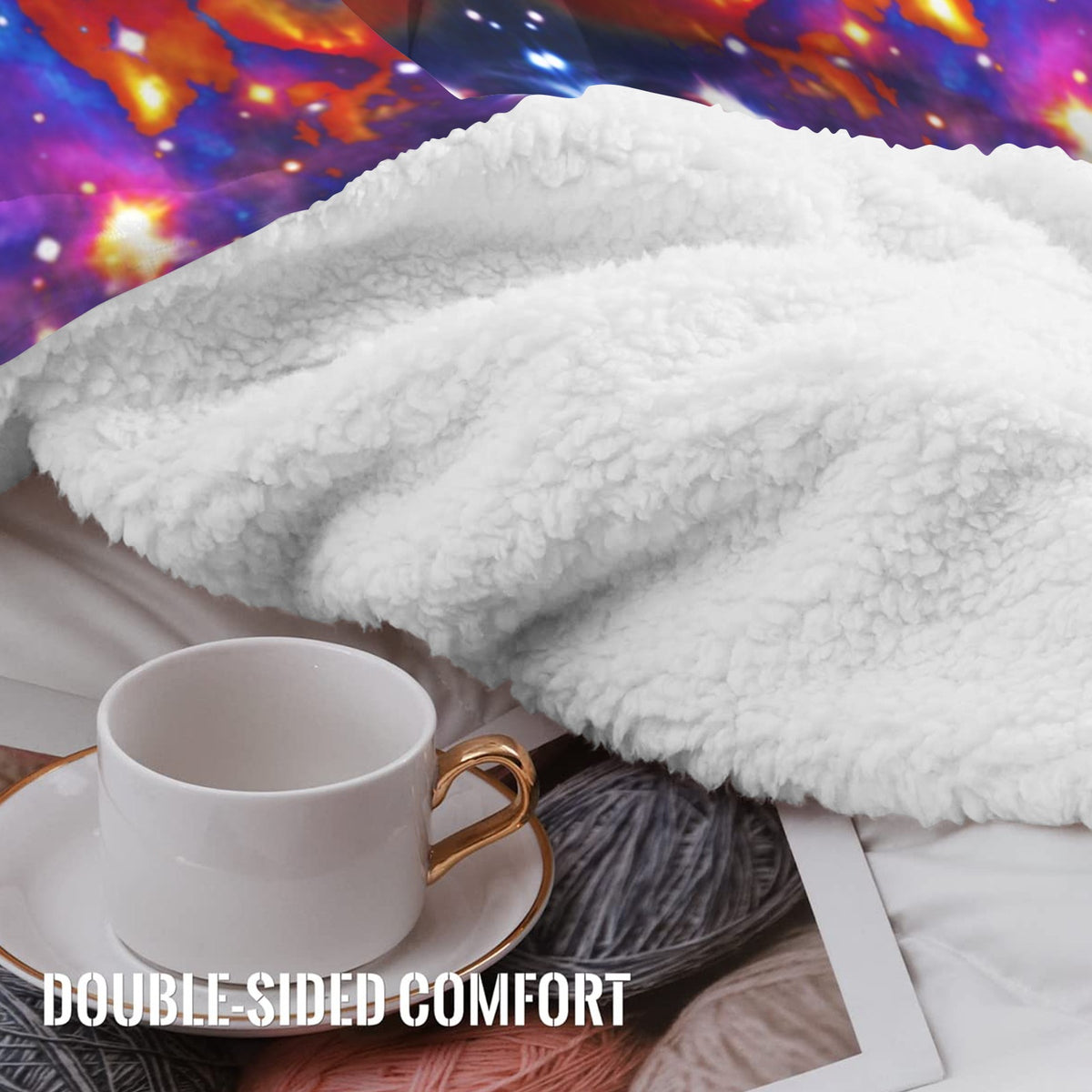 Katerina's Cassandra Desires Sherpa Fleece Blanket 30" x 40" | Ships from USA