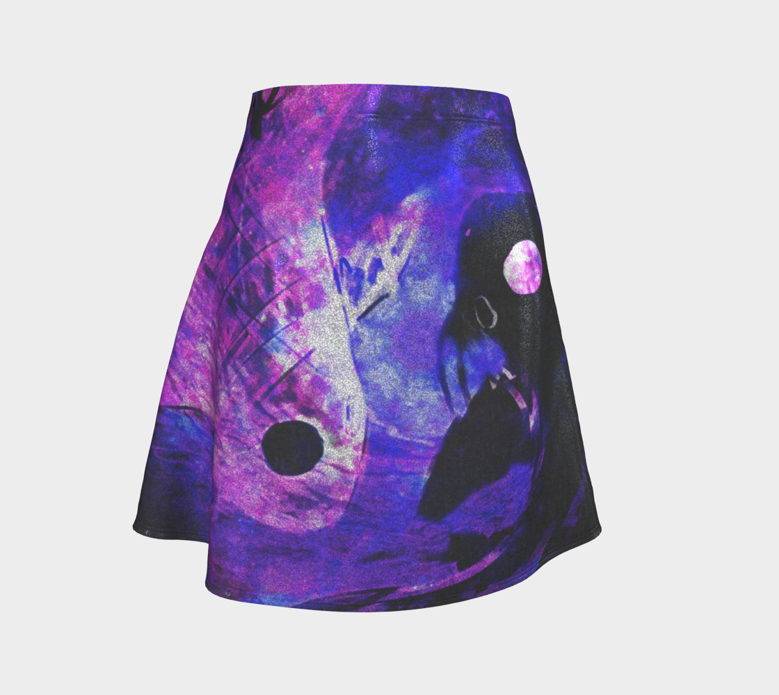 Ajna Desires Koi Dreams Flared Skirt