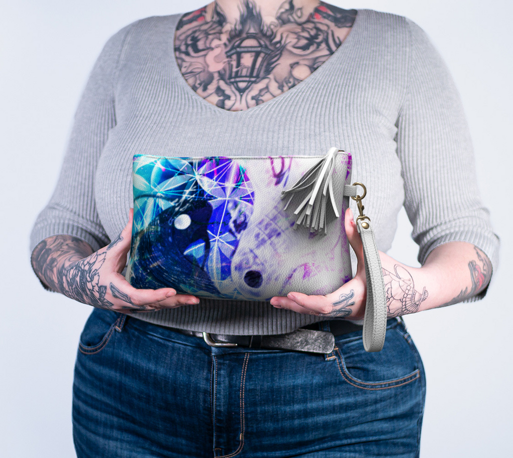 Creation's Desires Koi Meditations Vegan Leather Makeup Bag