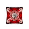 Katerina's Waiting for Hello Triple Goddess Meditations Linen Throw Pillow 18" x 18" ( 1 Piece ) | Ships from USA