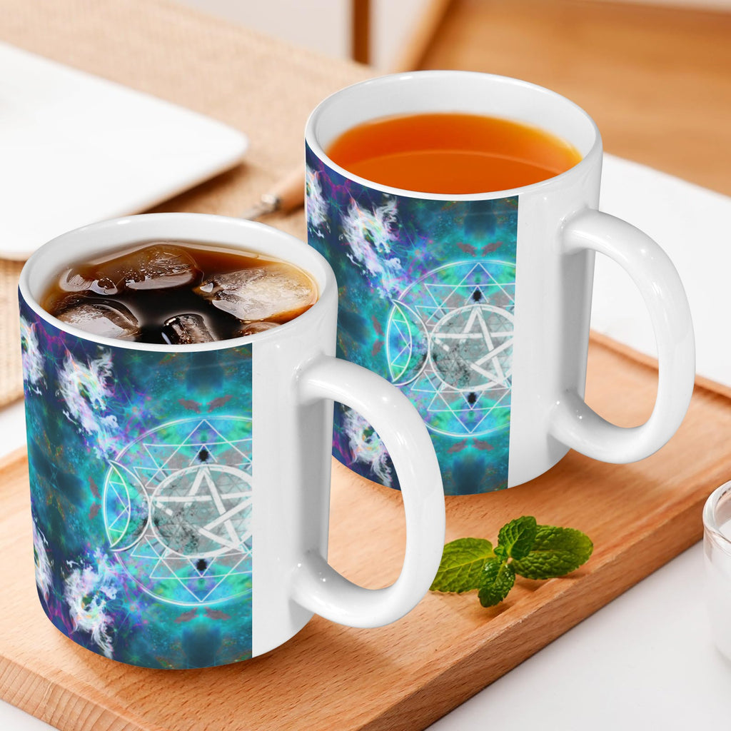 Katerina's Now & Forever Triple Goddess Meditations Custom White Mug(11OZ)(Set of 2) | Ships from USA