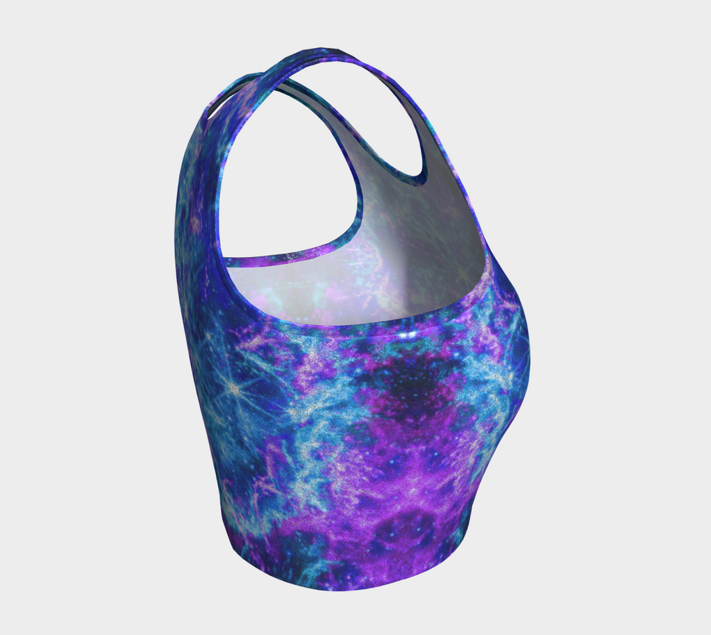 Katerina's Uncertainty in Time and Space Dreams Athletic Crop Top