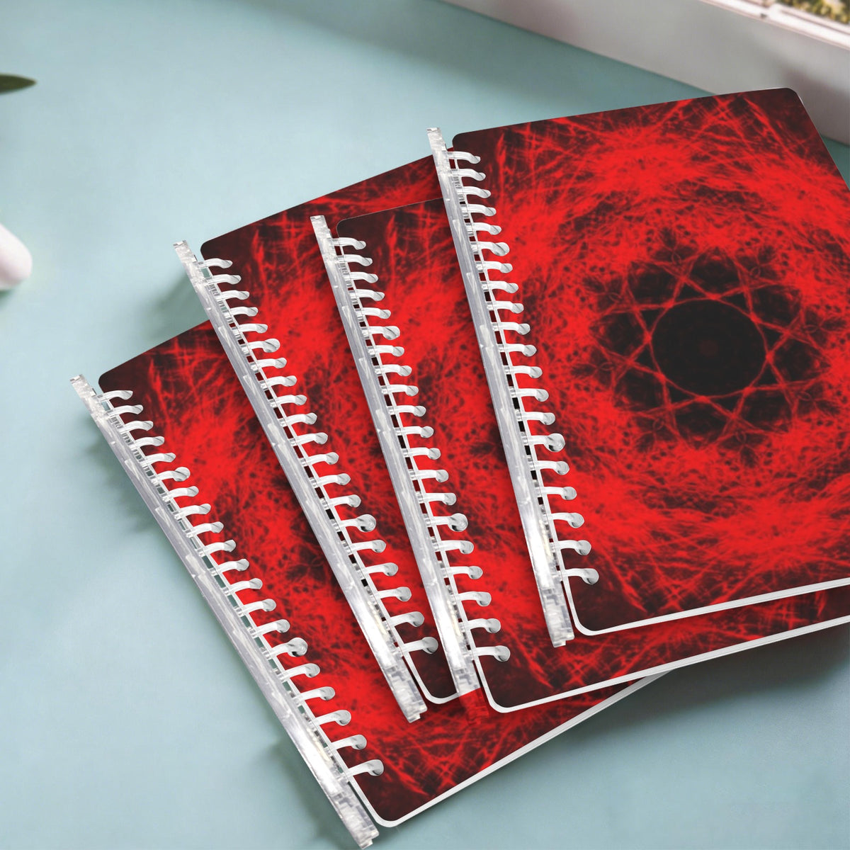 Katerina's Waiting for Hello Desires Loose-Leaf Notebooks ( Cover Print, 4-Pack ) | Ships from USA