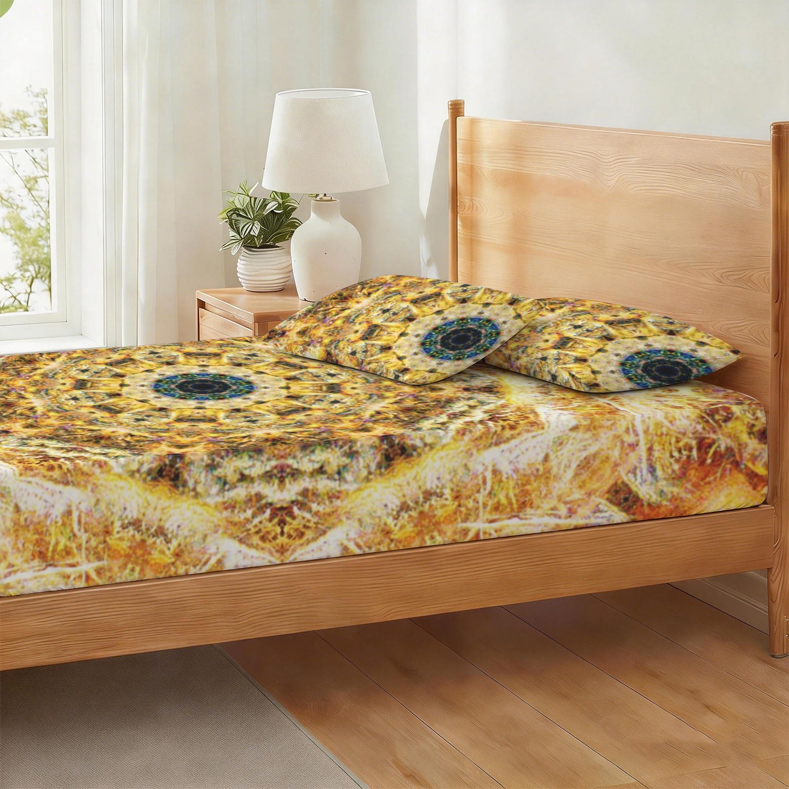 Katerina's Jupiter Desires Twin Bedding Set (Fitted Sheet + Pillowcases) | Ships from USA