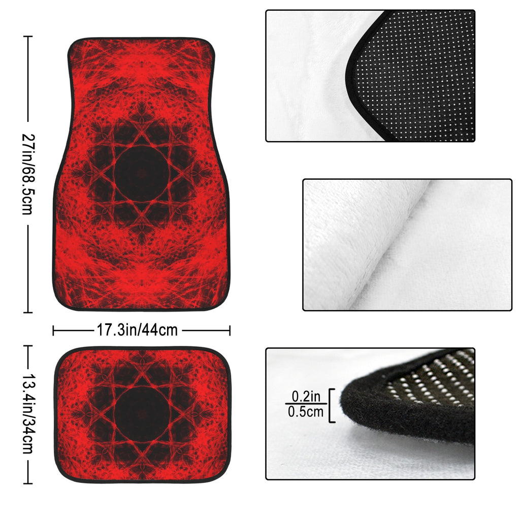 Katerina's Waiting for Hello Desires 4-Piece Car Floor Mats （Customized Separately）| Ships from USA