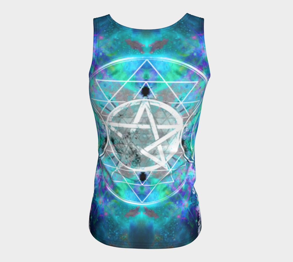 Katerina's Now and Forever Triple Goddess Meditations Fitted Tank Top