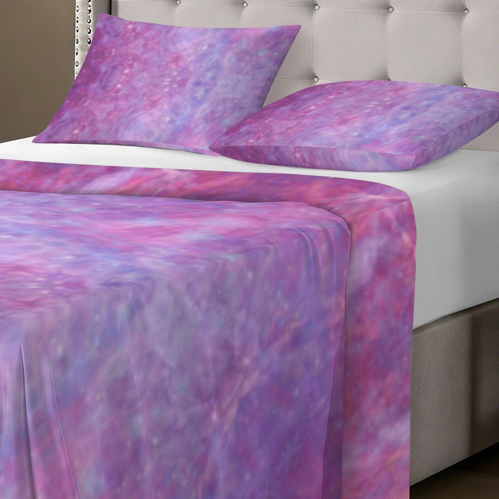 Katerina's Angelus Everlasting Desires 3-Piece Bedding Set (Bed Sheet + Pillowcases)  | Ships from USA