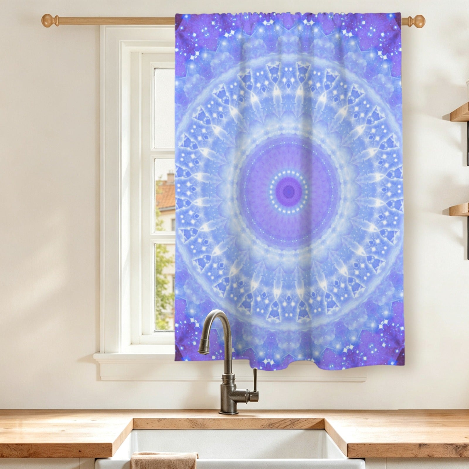 Katerina's Living on a Prayer Desires Window Curtain 27.6" x 39.4" ( 1 Piece ) | Ships from USA