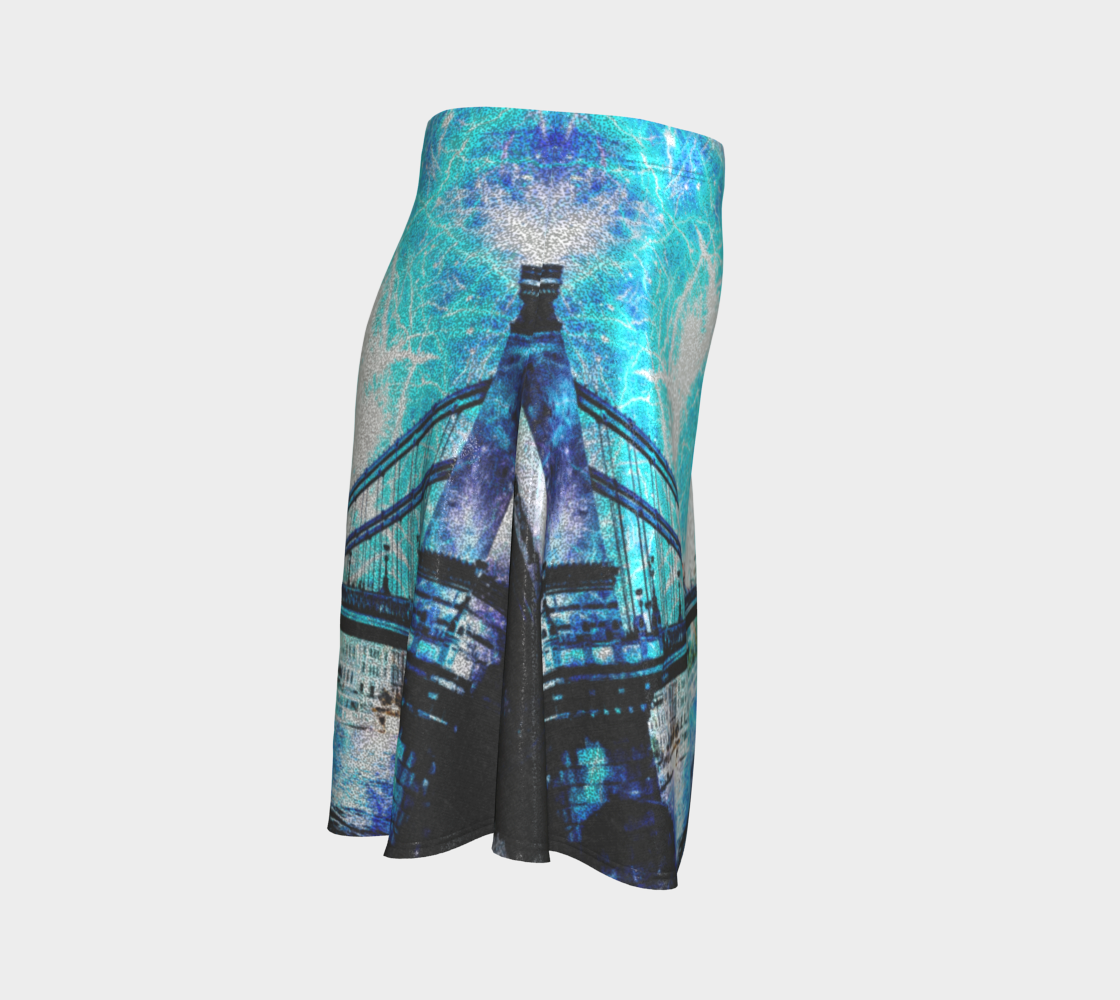 Katerina's Mandala of Electric Dragon Fire Desires Budapest Dreams Flared Skirt