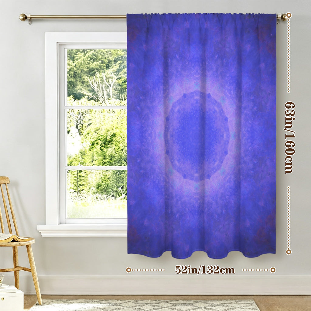 Katerina's Uncertainty-in Time & Space Desires Window Curtain 52" x 63" ( 1 Piece ) | Ships from USA