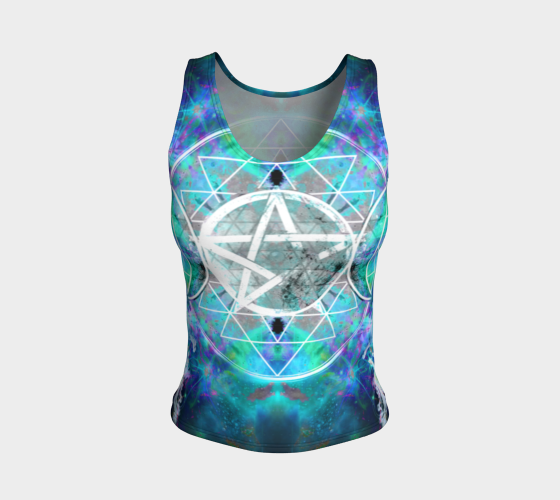 Katerina's Now and Forever Triple Goddess Meditations Fitted Tank Top
