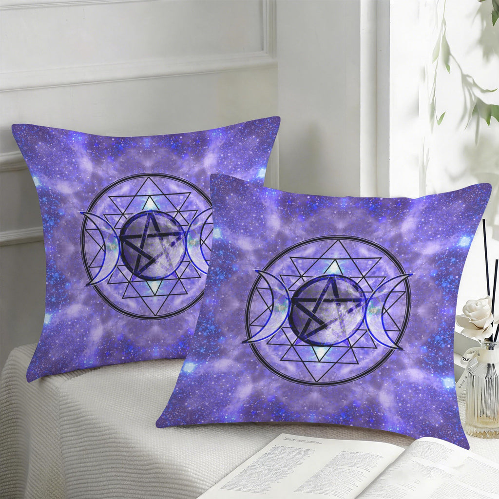 Katerina's Triple Goddess Magical Desires Custom Pillow Cases 18" x 18" (2-Pack) | Ships from USA