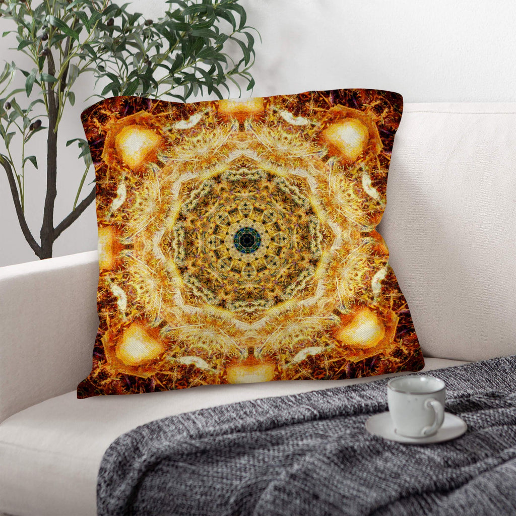 Katerina's Jupiter Desires Linen Throw Pillow 18" x 18" ( 1 Piece ) | Ships from USA