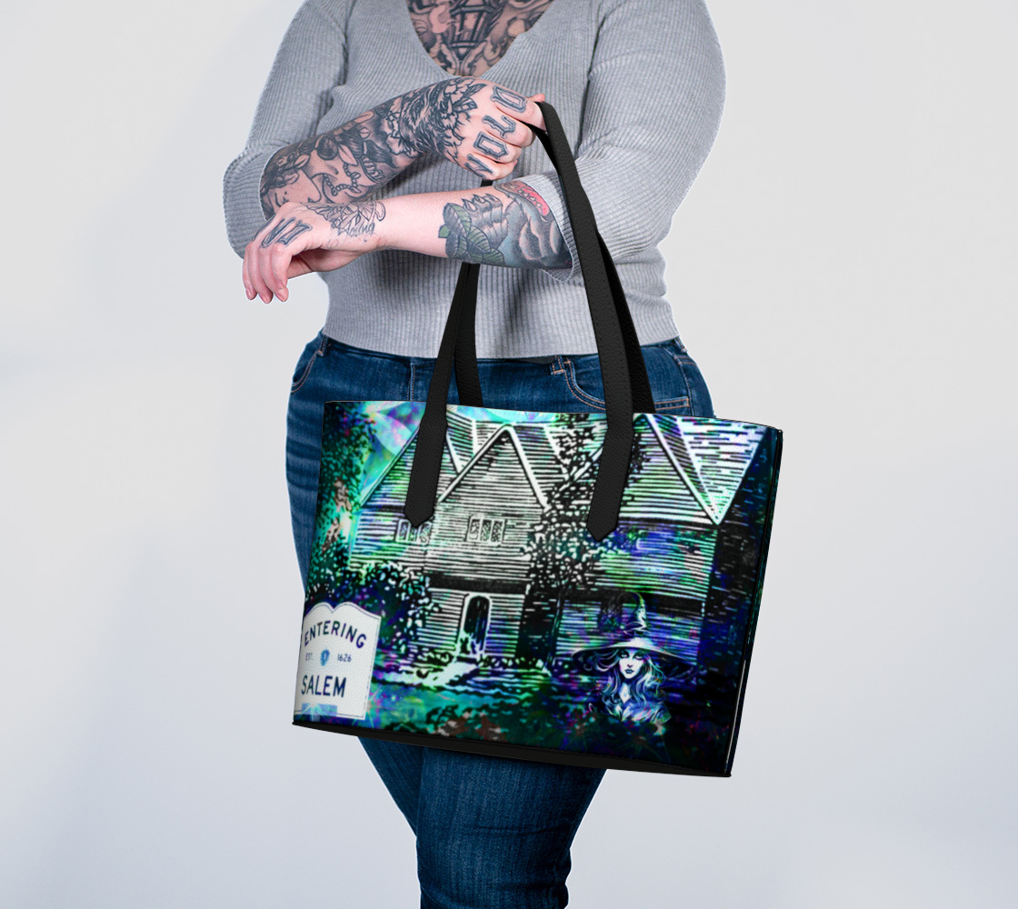 Katerina's Now & Forever Desires Salem Witch Meditations Vegan Leather Tote Bag