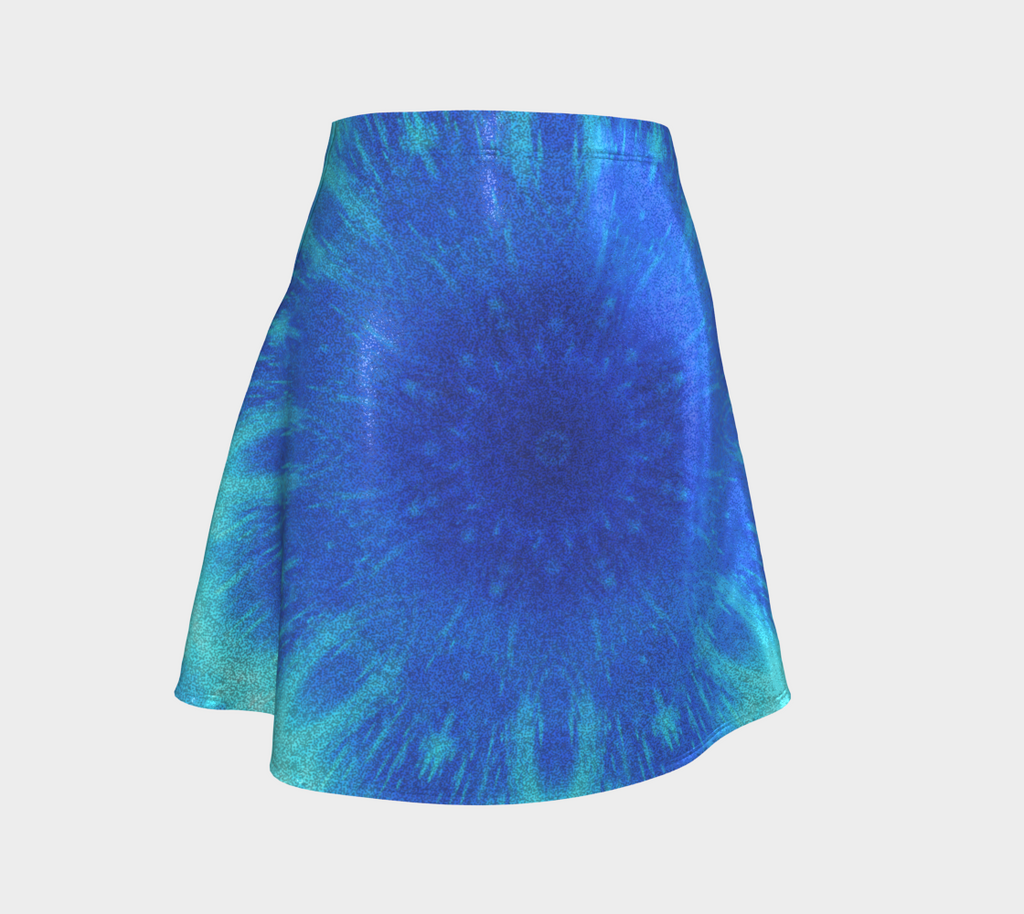 Amen Jin's Blue Fire Desires Flared Skirt