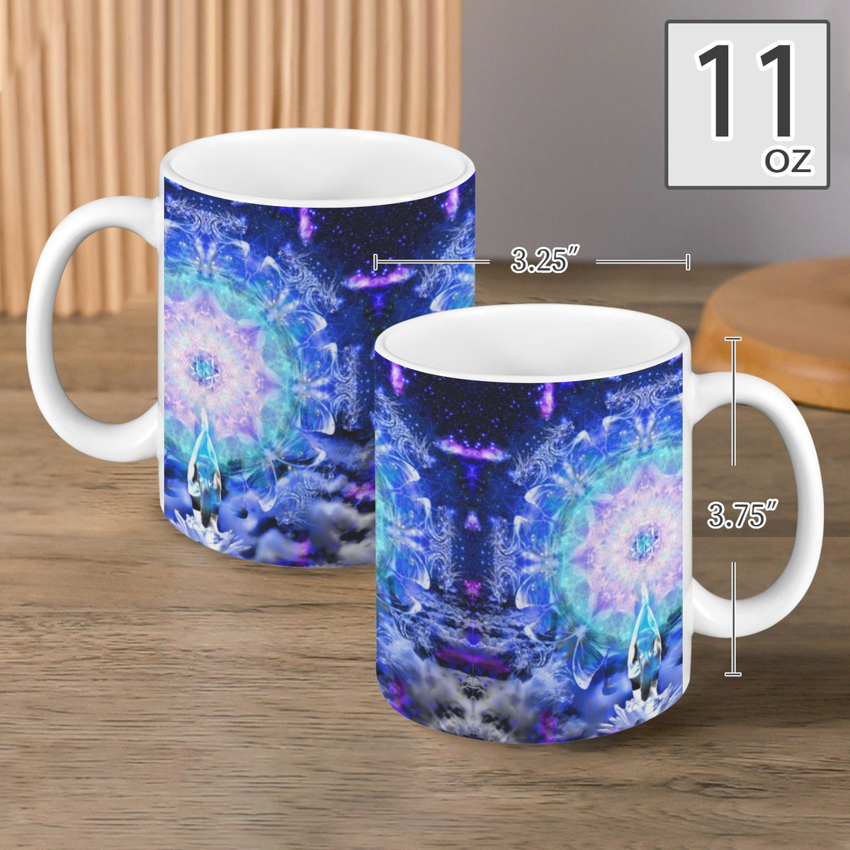 Amen Jin's Katerina's Eros & Psyche Metamorphosis Meditations Custom White Mug(11OZ)(Set of 2) | Ships from USA