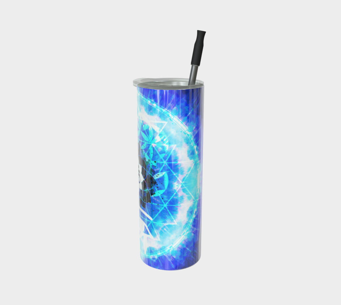 Amen Jin's Blue Sun Fairy Om Meditations Stainless Steel Tumbler