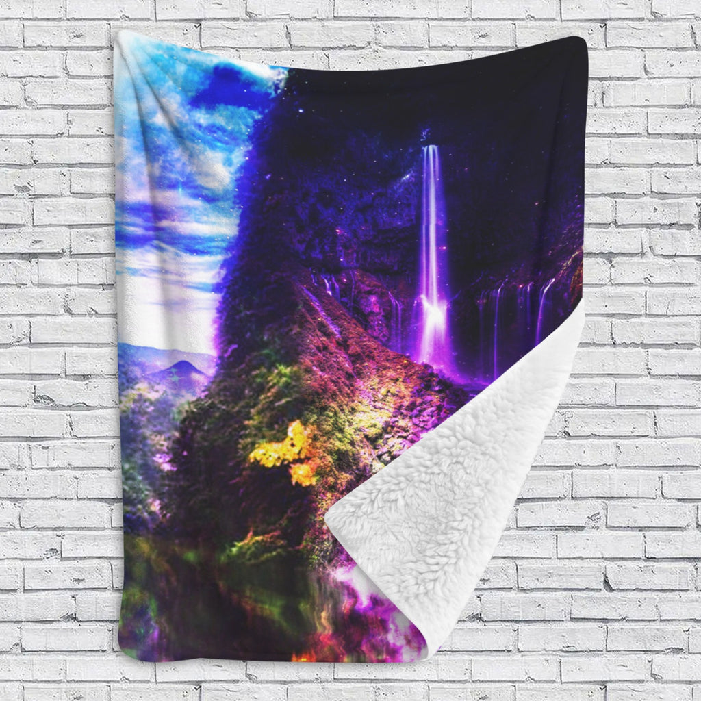 Creation's Heaven Abalone Lake Dreams Sherpa Fleece Blanket 60" x 80" | Ships from USA