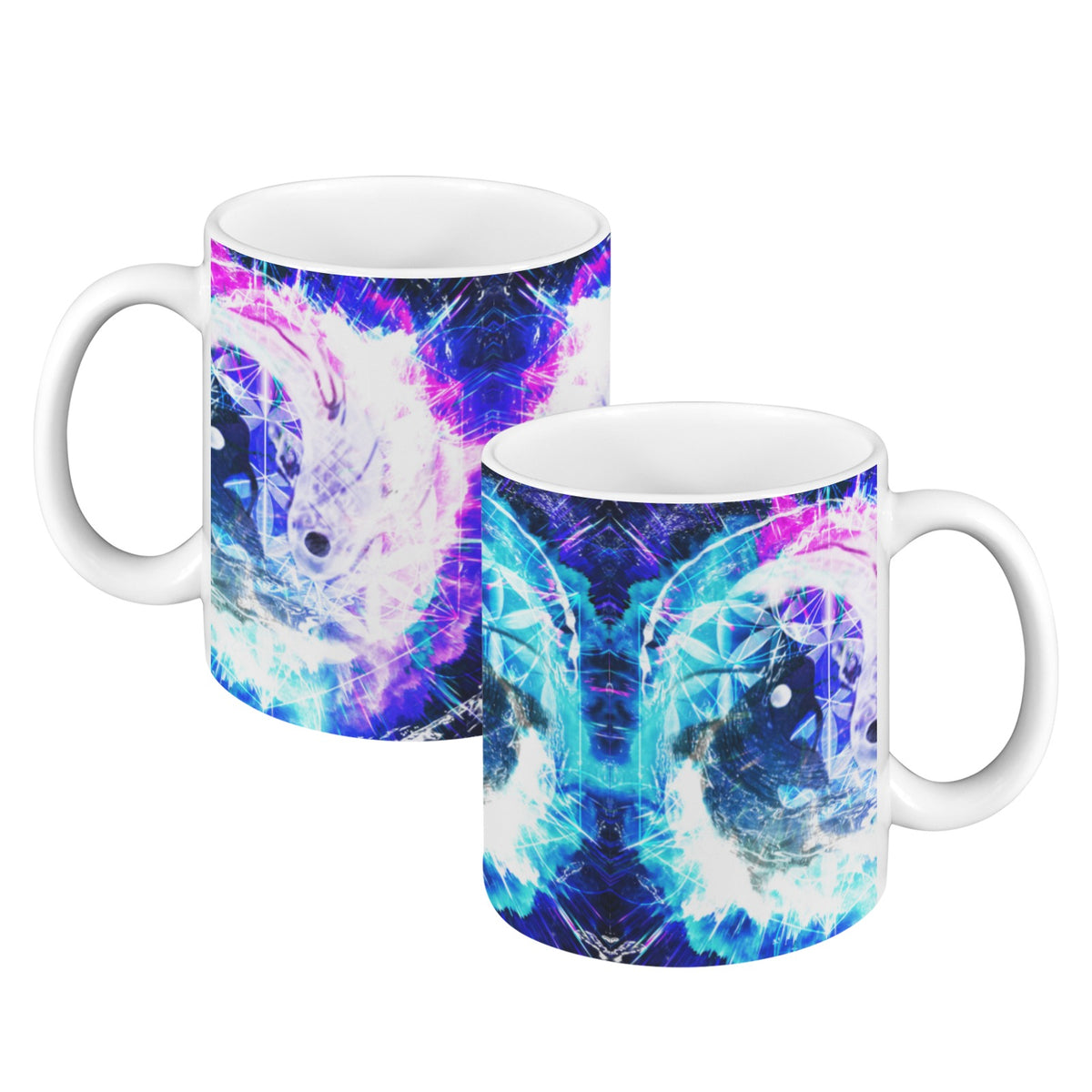Creation's Koi Meditations Custom White Mug(11OZ)(Set of 2) | Ships from USA