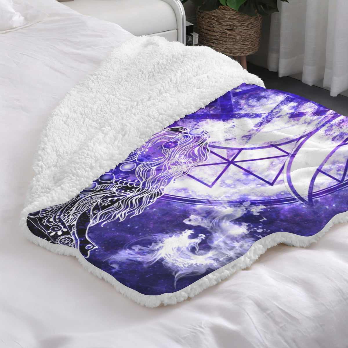 Katerina's Dragon's Eye Magickal Awakening Meditations Sherpa Fleece Blanket 30" x 40" | Ships from USA