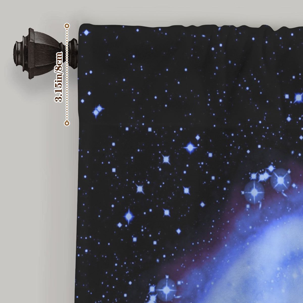 Katerina's Halo Desires Window Curtain 52" x 63" ( 1 Piece ) | Ships from USA