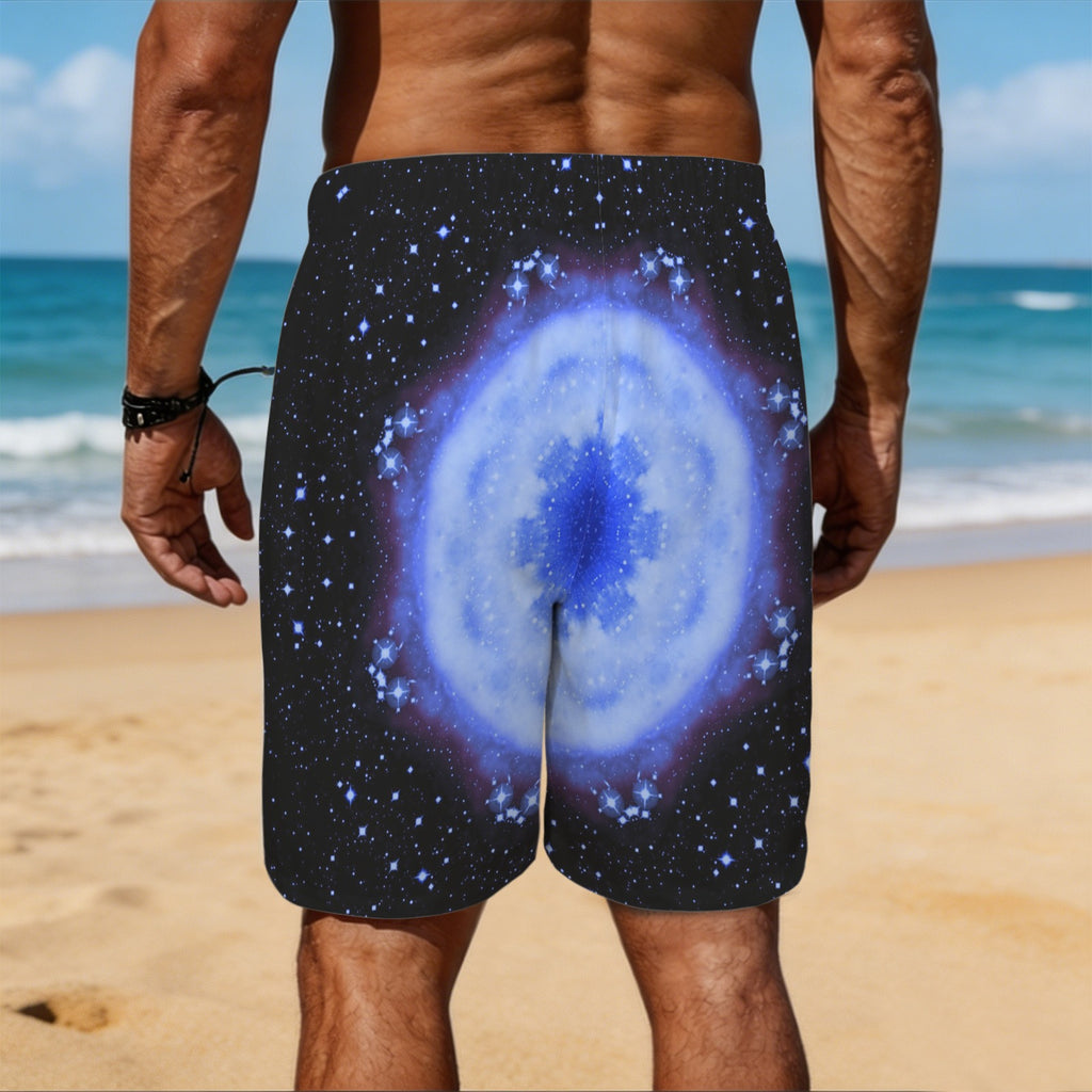 Katerina's Halo Desires Men's All Over Print Beach Shorts (Sets 26) | Ships from USA
