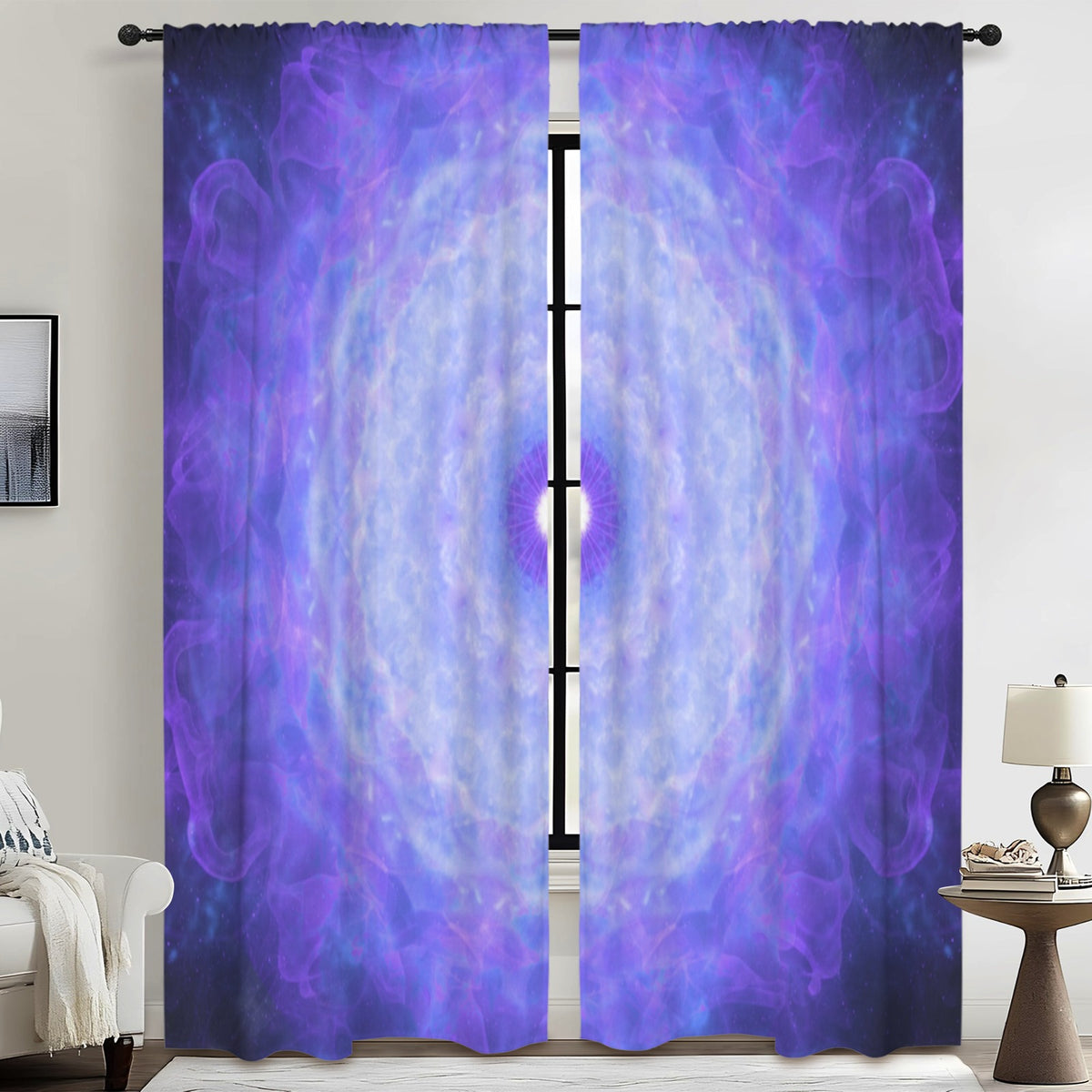 Katerina's Dragon Heart Desires Floor-To-Ceiling Curtain 52x84inch | Ships from USA