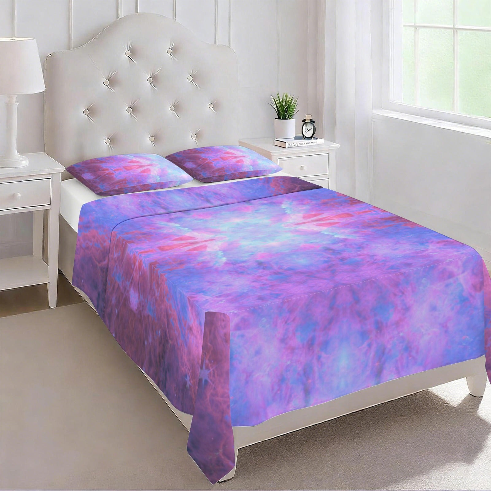 Katerina's Tomorrow Girl Desires 3-Piece Bedding Set (Bed Sheet + Pillowcases)  | Ships from USA