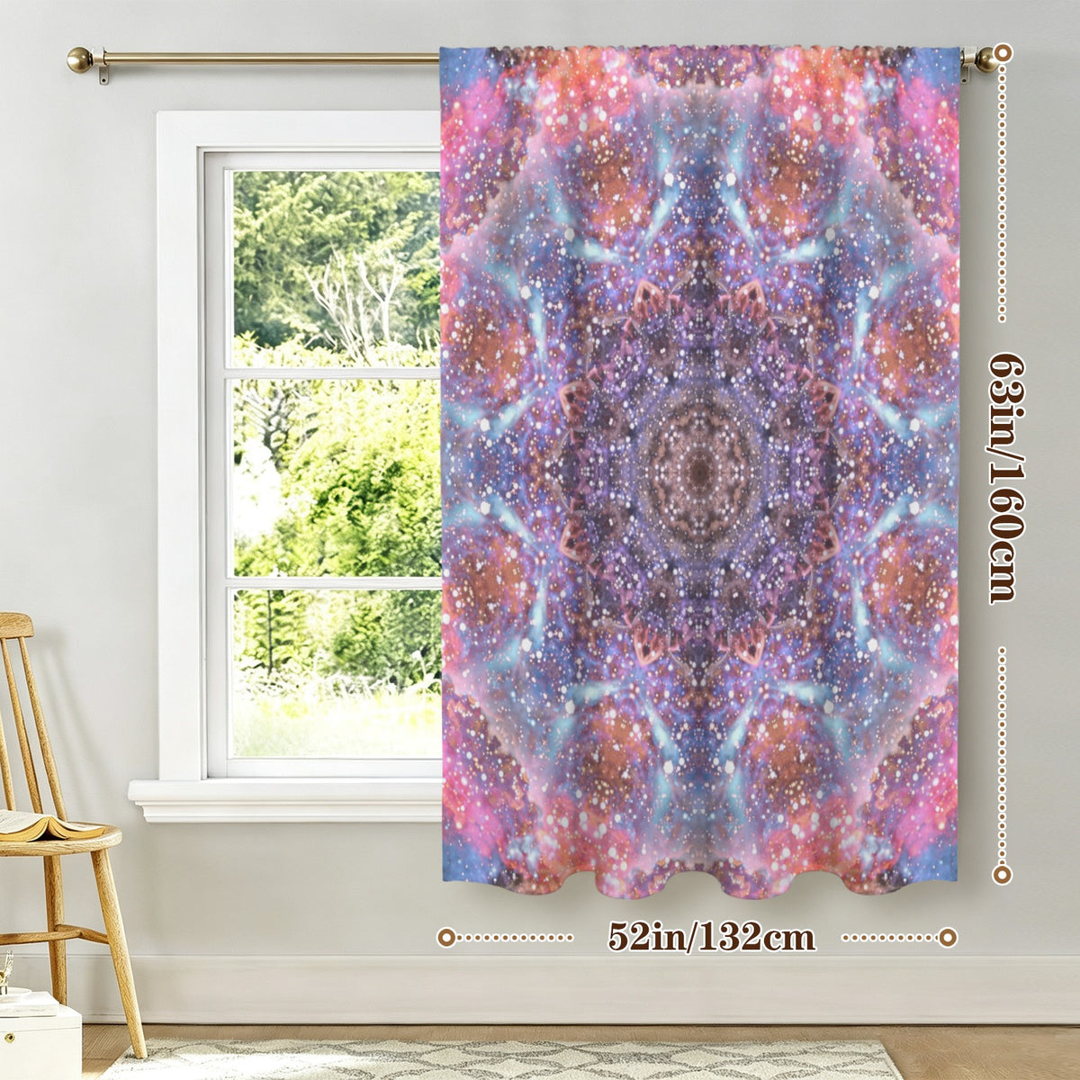 Katerina's Fiesta Desires Window Curtain 52" x 63" ( 1 Piece ) | Ships from USA