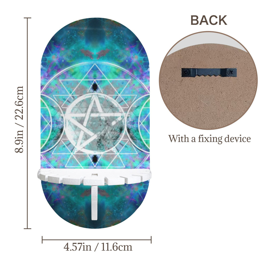 Katerina's Now & Forever Triple Goddess Meditations Wall Mounted Candle Holder | Ships from USA