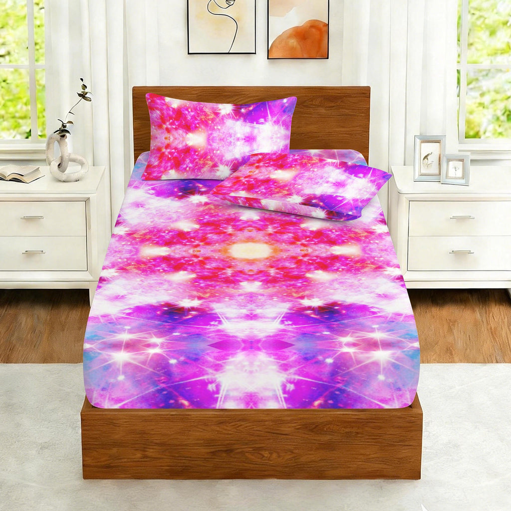 Katerina's Dreams of Angels Desires Twin Bedding Set (Fitted Sheet + Pillowcases) | Ships from USA
