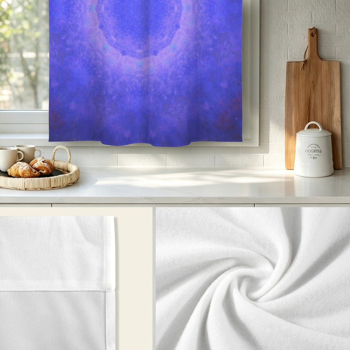 Katerina's Uncertainty-in Time & Space Desires Window Curtain 52" x 63" ( 1 Piece ) | Ships from USA