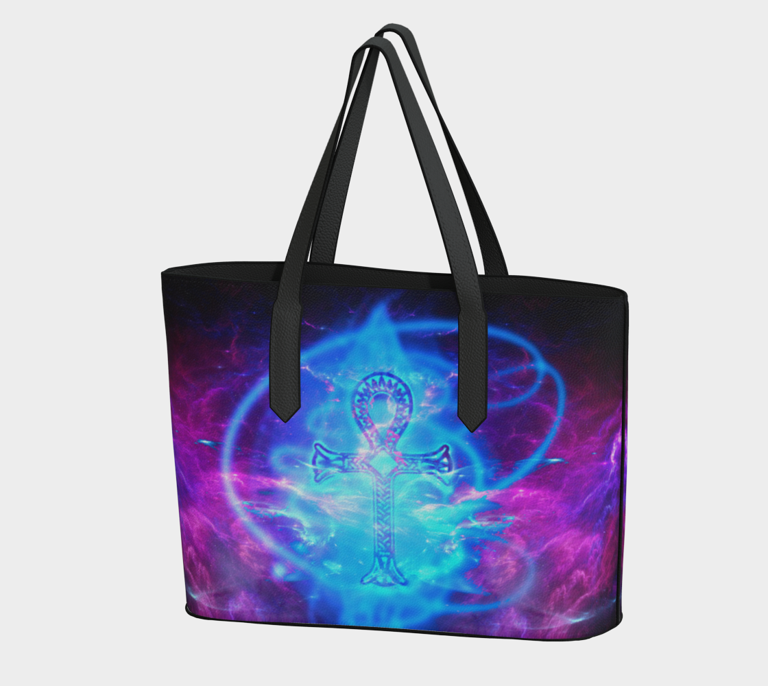 Amethyst Ankh Dreams Vegan Tote