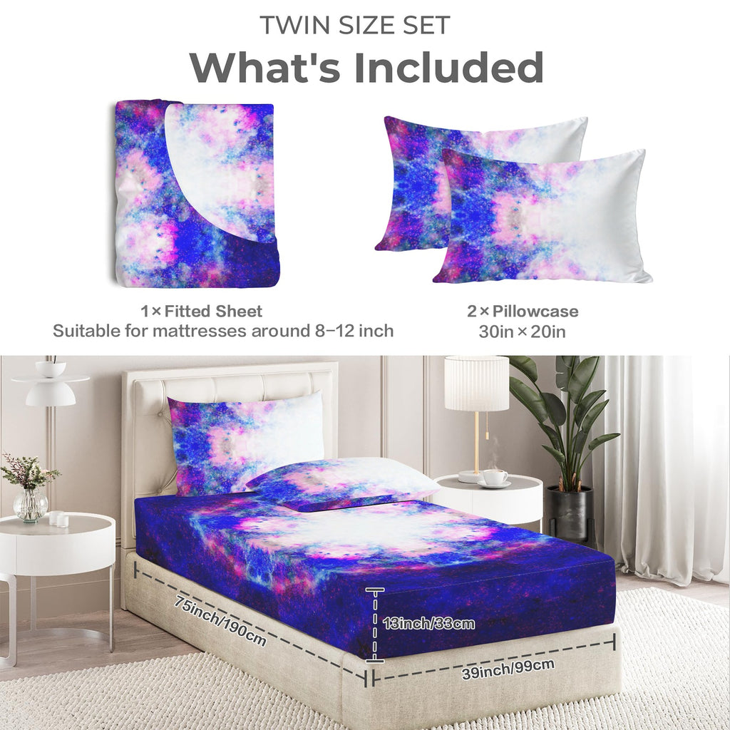 Katerina's Independence Desires Twin Bedding Set (Fitted Sheet + Pillowcases) | Ships from USA