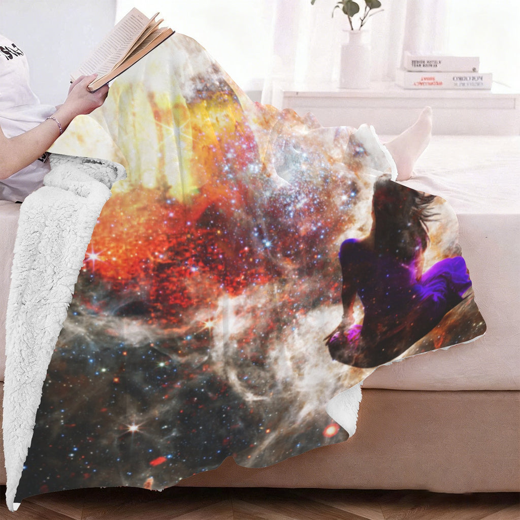 Hallow's Hocus Pocus Dreams Sherpa Fleece Blanket 60" x 80" | Ships from USA