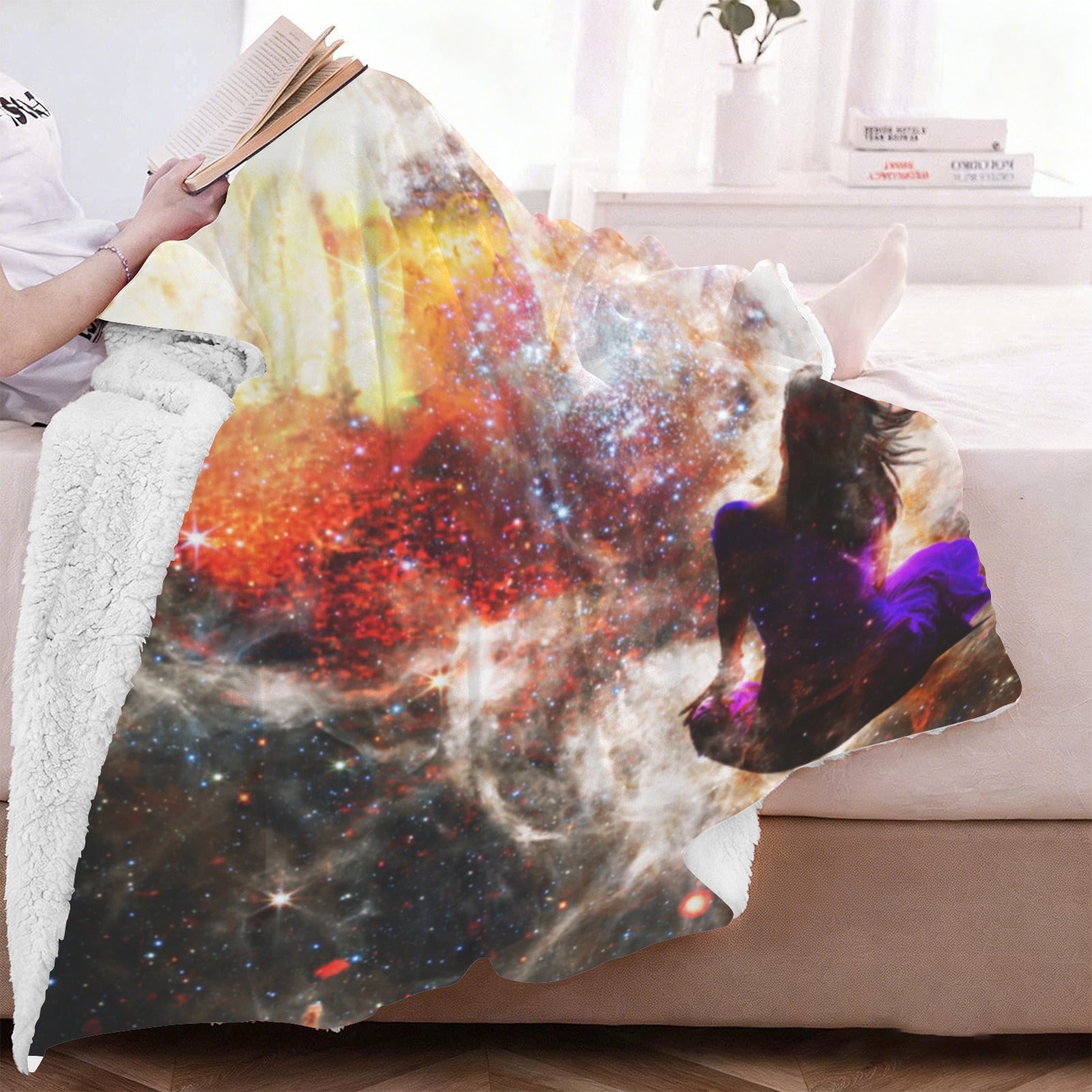 Hallow's Hocus Pocus Dreams Sherpa Fleece Blanket 60" x 80" | Ships from USA